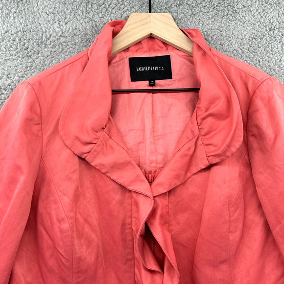 Lafayette 148 New York Coral Jacket - Picture 2 of 14